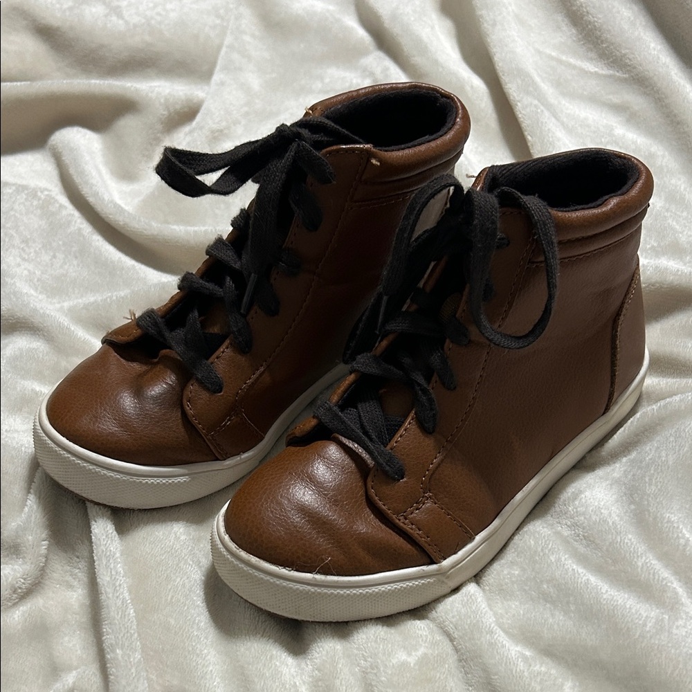 Kids Wonder Nation Brown High-Top Sneakers